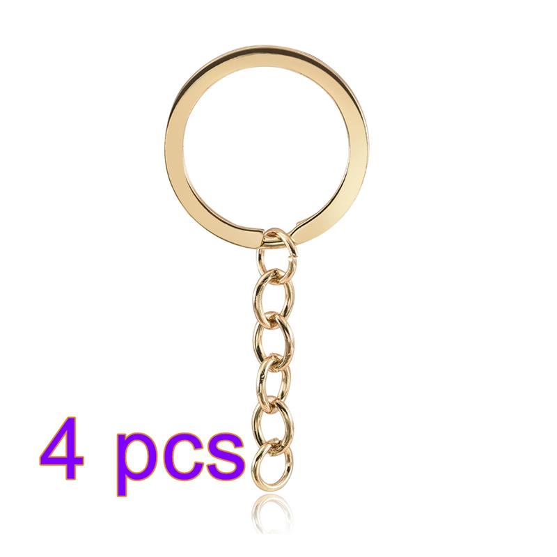 1/6 stuks sleutelhanger hanger siliconen mal set DIY hanger kristal epoxyhars mal ronde rechthoek hangers sieraden maken: Rose Red