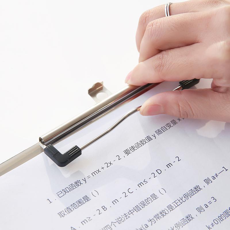 A4 Transparent Writing Board Clip Double Scale Clipboard Paper Pad Writing Pad Record Plate Clip Office Professiona