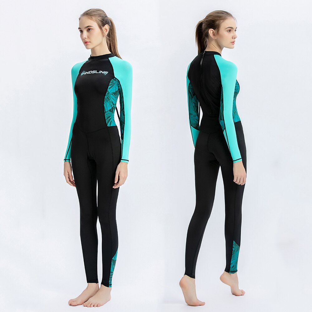Ice Silk Full Body Wetsuit One-Piece Scuba Snorkeling Surfing Swimming Diving Suit Equipment Underwater Quick-Drying Sunscreen