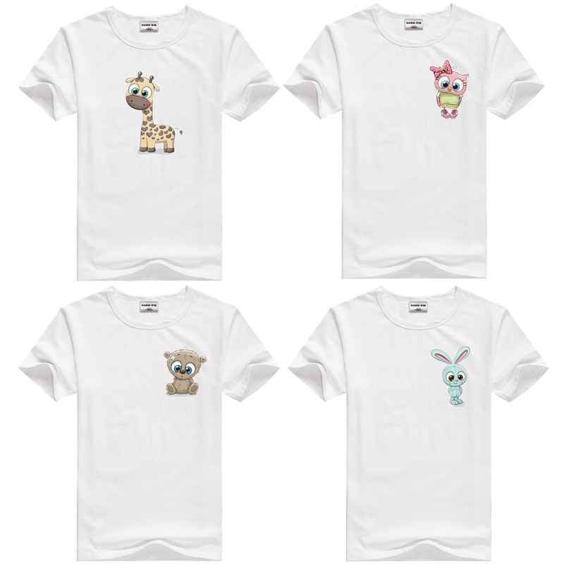 DMDM cochon bébé été T-shirt dessin animé imprimé hauts t-shirts enfants enfants vêtements de sport coton à manches courtes T-shirt pour les filles garçons