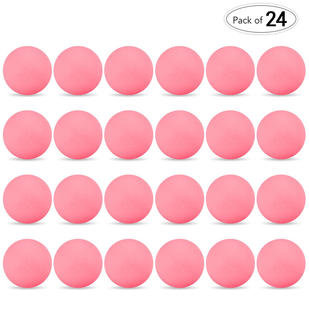 24 Stks/pak 3-Ster 40 Mm Tafeltennis Ballen Ping Pong Ballen Amateur Geavanceerde Training Praktijk Ballen Geavanceerde Training ballen: Pink