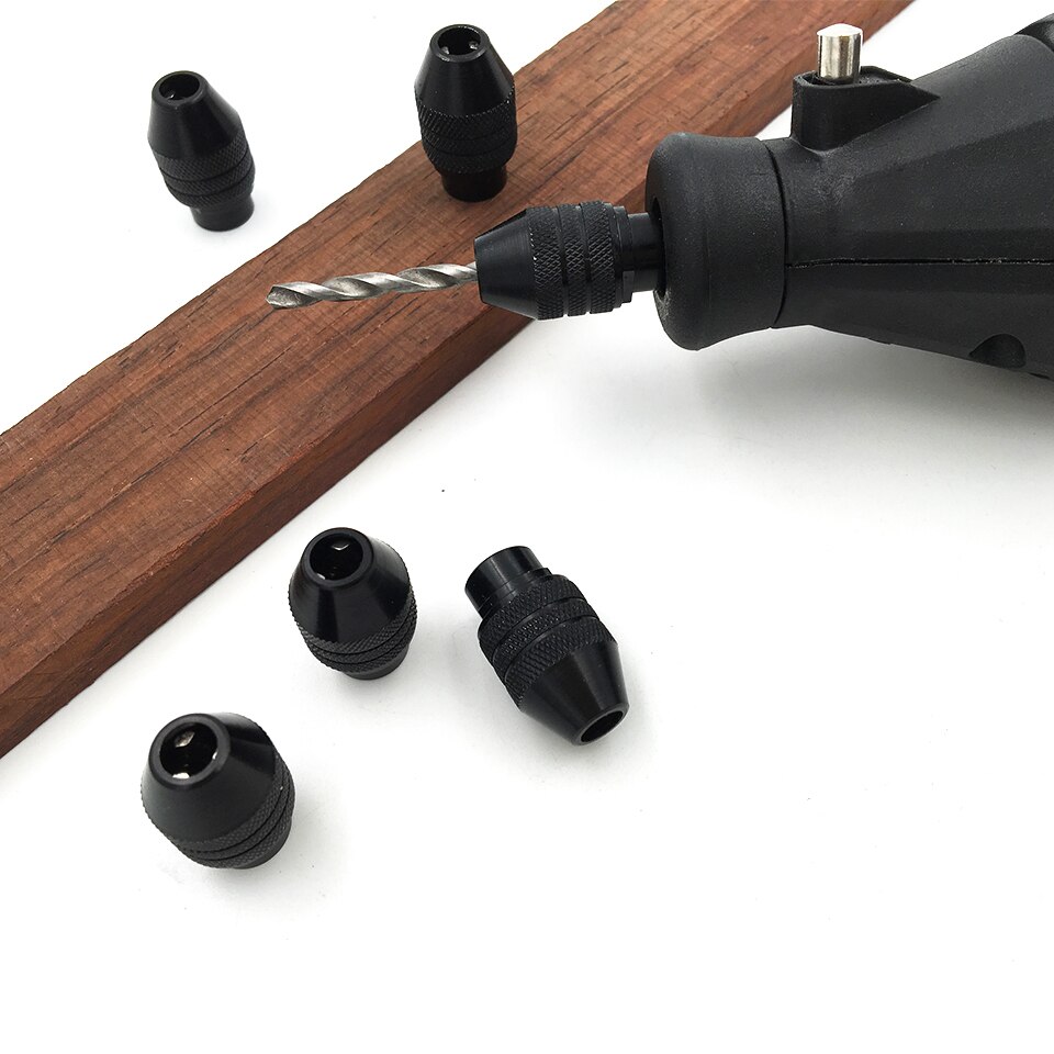 GOXAWEE-accessoire de perceuse universelle, mandrin universel sans clé, outils rotatifs pour perceuse Dremel 8x0,75mm, 3 pièces