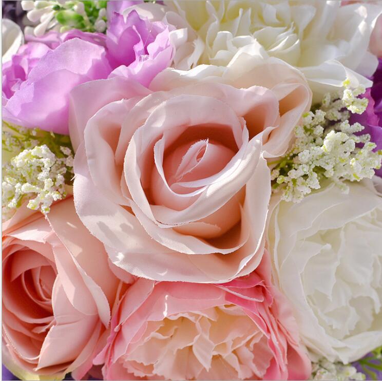 Bridal Bouquets Bridal Holding Flowers Wedding Bouquet Handmade Rose Artificial Flowers Flower good moon D475