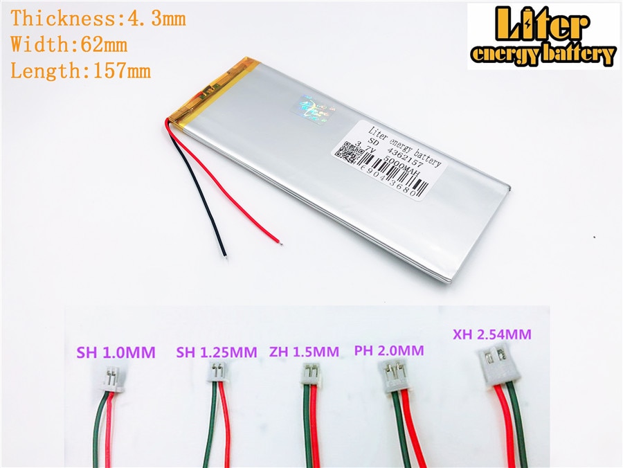 Lithium-polymer Battery - 5000mAh 3.7V - Model 4362157 - For Tablets - Original