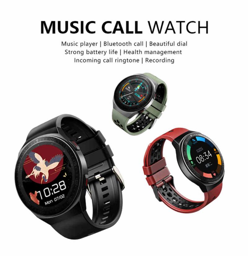 MT3 Musik Clever Uhr 8G Erinnerung voll berühren Bildschirm Wasserdichte Aufnahme Funktion Bluetooth Anruf MT-3 Clever Watchs Neue