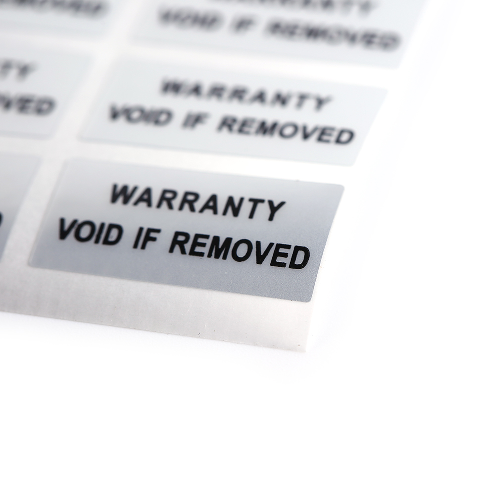 300 stks/partij Gedrukt Security Seals Verzegelde Garantie Void Labels Sticker Seals