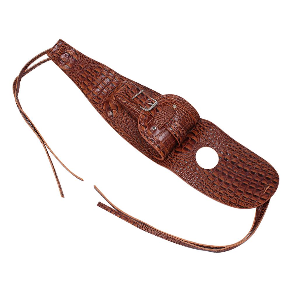 PU Leather Motorcycle Oil Fuel Tank Cover Panel Bag For Harley Sportster XL 883 1200: Brown