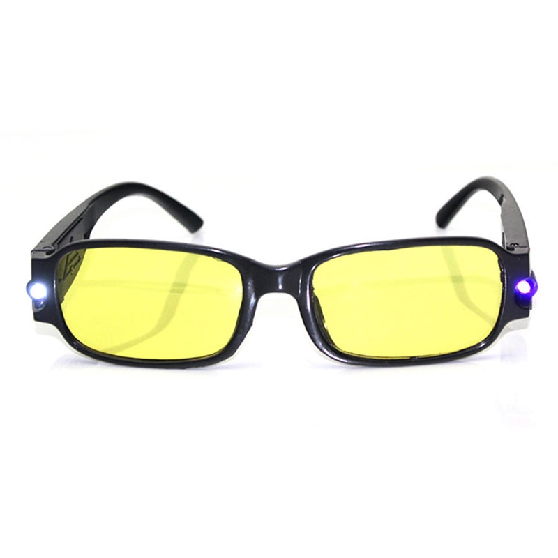 Multifunctionele leesbril voor dames en heren, magneetled-licht, nachtzicht, presbyopiebril, vergrootglas, 2 kleuren,  +1.0 ~ +4.0 l3