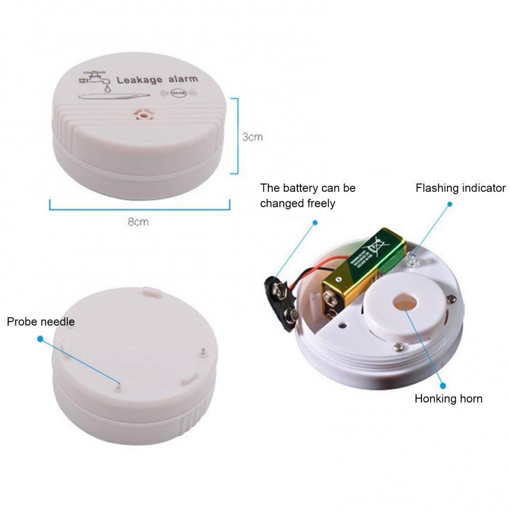 Water Leakage Alarm Smart Home Water Leak Sensor Wireless Flood Detector Water Leak Alert Water Level Overflow Alarm