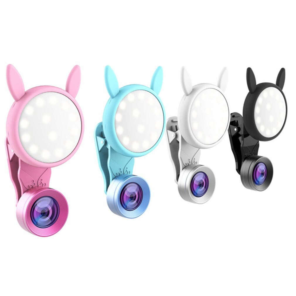 WQ-04 Portatile USB auto-Timer veloce Della Macchina Fotografica Della clip-in poi Telefono se stesso-Timer Della Lampada video Luci di Notte del portato foto di Bellezza Luce di Riempimento