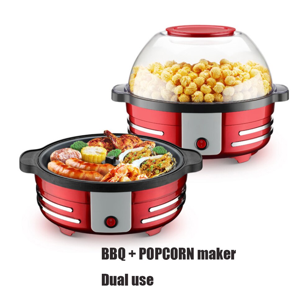 5L large capacity Electric Corn popcorn Maker Household Automatic Air Popcorn Making Machine DIY Corn Popper can barbecue