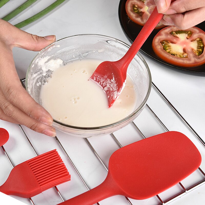 Utensílios de cozinha 6 peças loja suprimentos de cozinha resistente ao calor cozinhar espátula ferramentas doces bolo pão fazendo ferramentas acessórios