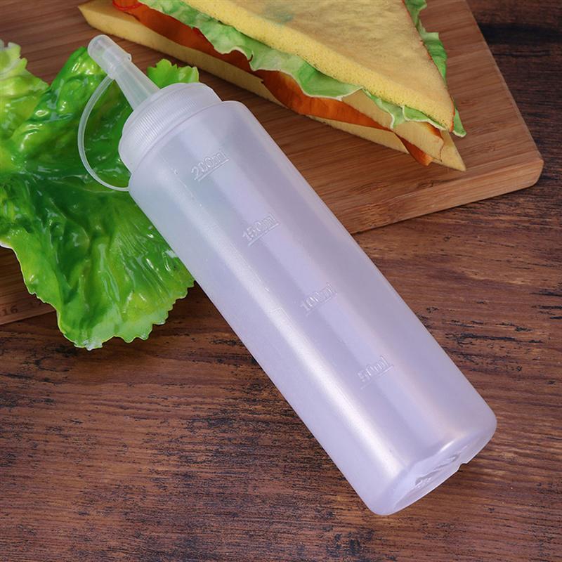 10Pcs/8Pcs/6Pcs/4Pcs Salade Saus Dressing Flessen Kruiden Salade Saus Squeeze Flessen plastic Cake Squeeze Flessen 18Cm