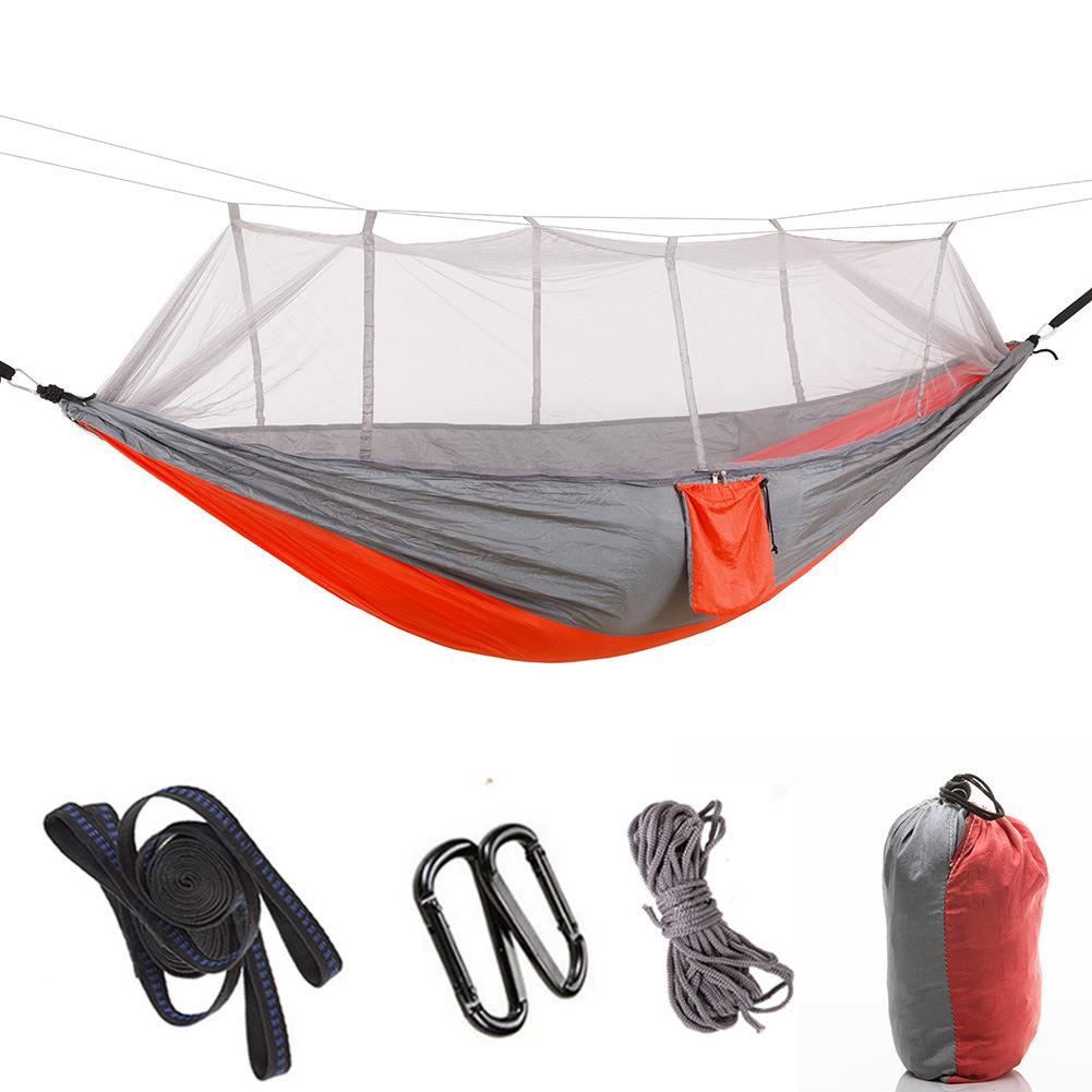 4 färg nylon myggnät tält hängmatta robust hängande camping tält soffa hållbar praktisk gung hängande säng resa utomhus