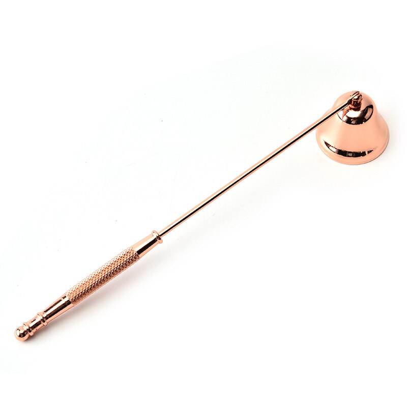 Candelabro de acero inoxidable sin humo para el hogar, Kit de herramientas para apagar velas, accesorios para velas: rose gold