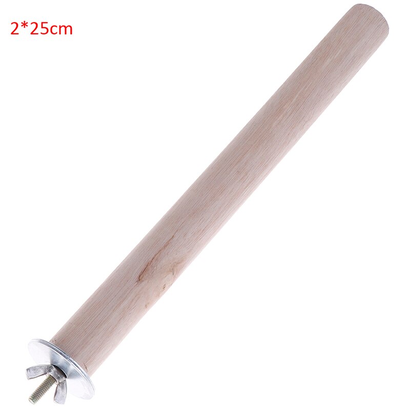 Wooden Parrot Stand Stick Perch for BirdsToy Bird Cage Accessories 1Pc: 2x25cm