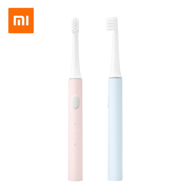 Xiaomi Mijia T100 Sonic Electric Toothbrush Cordless USB Rechargeable Waterproof Ultrasonic Automatic Tooth Brush for Adult: Pink Add Blue
