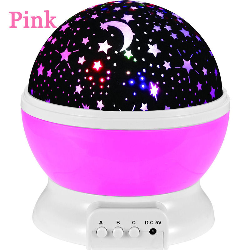 Led Luminous Toys for Children Night Light Starry Sky Projector Toys for Baby Sleeping Kids Birthday Baby Dreams Store: Pink