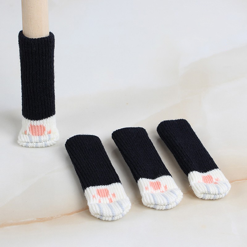 24 Pcs Black Premium Chair Leg Socks Protectors Fits Most Leg Shapes High Elastic Bar Stool Leg Covers: Gold