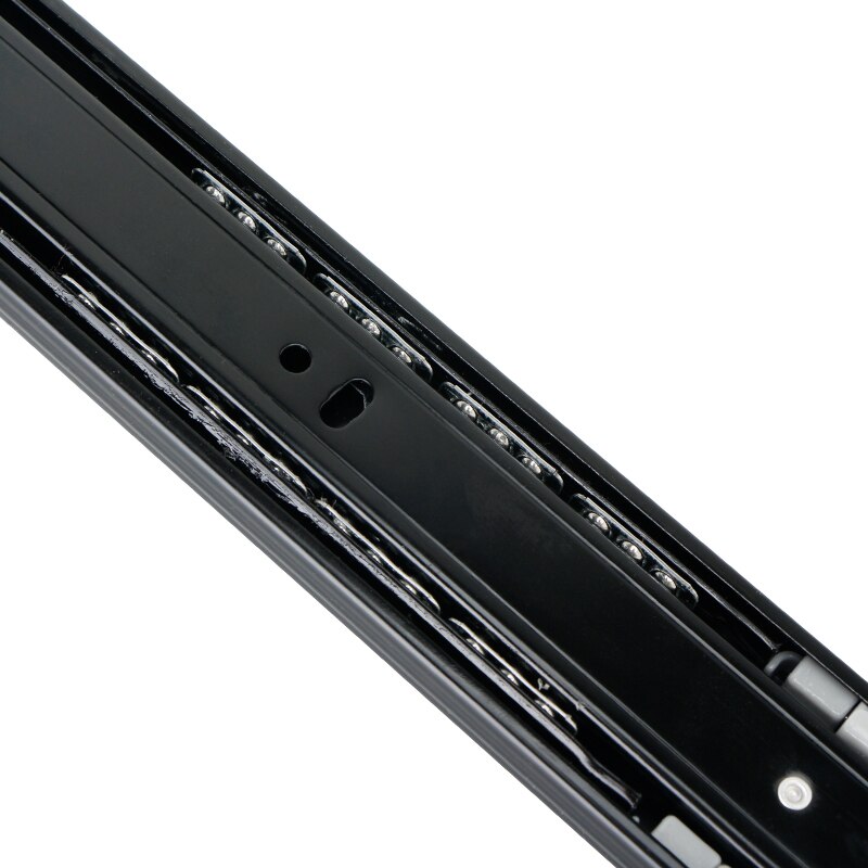 Cabinet Sliding Rail 10"-20"Steel Drawer Slides Soft Close Track Cushioned Silent Closing Three Section Sliding Rails Axis Slide