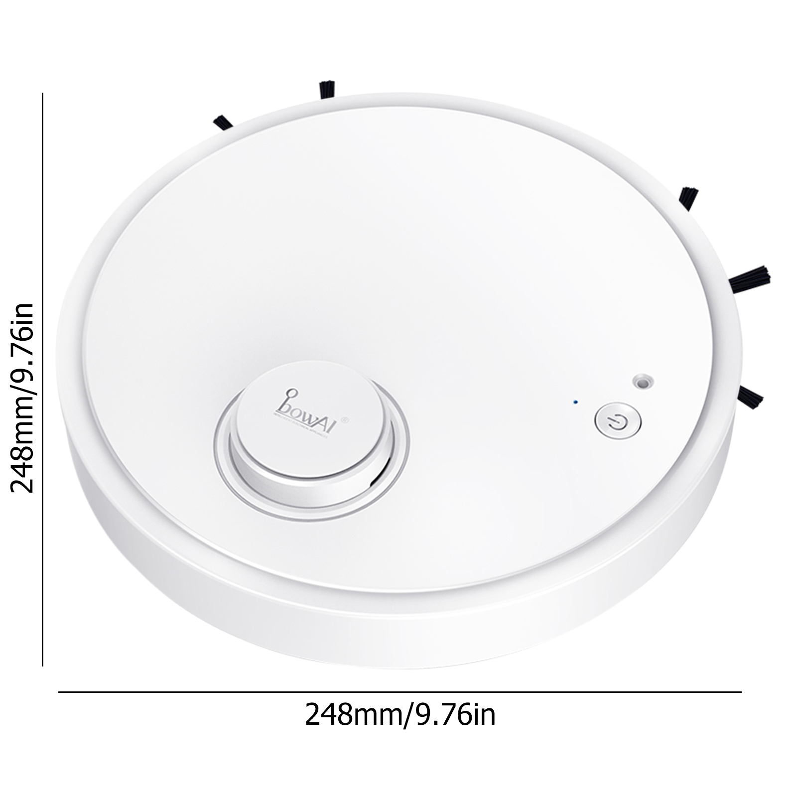 Robotic Vacuum Sweep Suction Wipe Floor Sweeper Carpet Cleaner Rechargeable Smart Home Sweeping Robot Capable of Wet and Dry: white