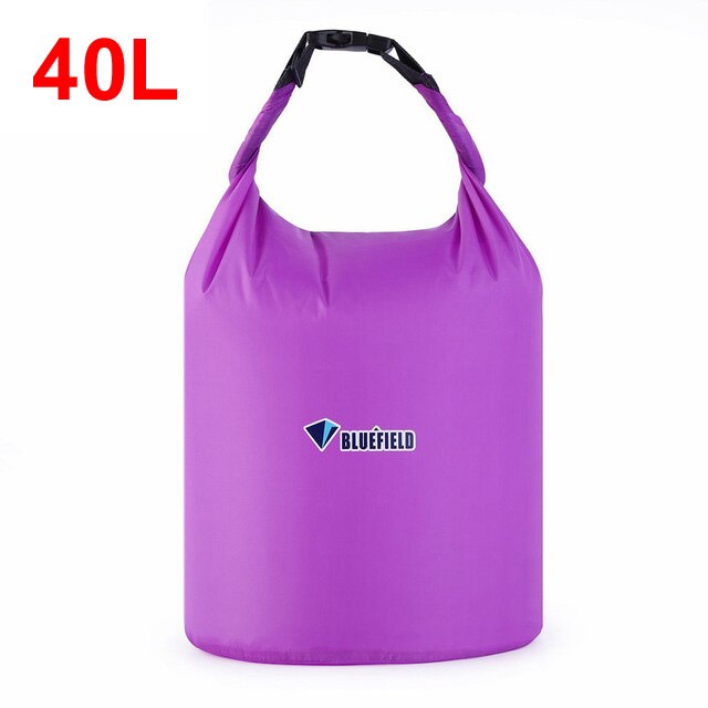 Bluefield 40L 70L Waterproof Outdoor Bag Storage Dry Bag for Canoe Kayak Rafting Sports Camping Equipment Travel Kit: 40L Purple