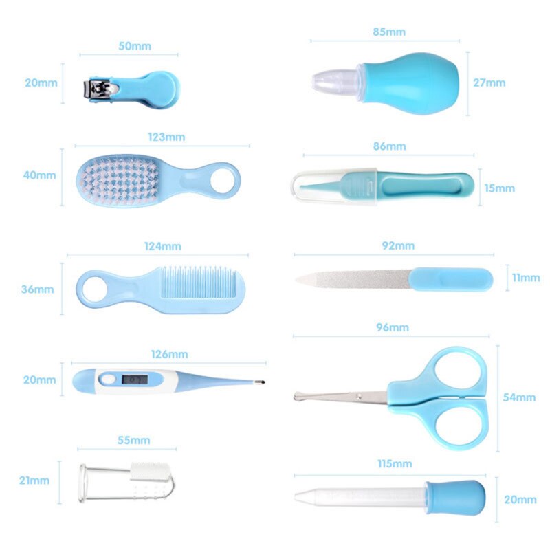 10 Stks/set Pasgeboren Baby Grooming Kit Nagelknipper Veiligheid Care Set Baby Nail Trimmer Gezondheidszorg Kit Gezondheidszorg Kit Draagbare