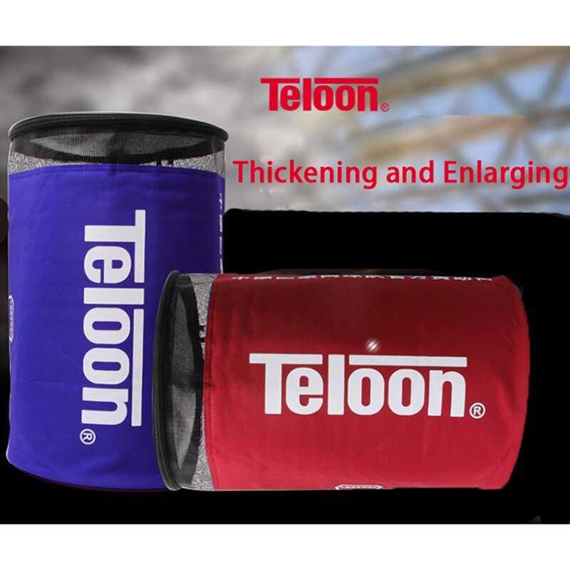 Pelotas de tenis Teloon, bolsa de cubo, accesorios de tenis de un solo hombro grueso, paquete de barriles, carga fácil, capa de aislamiento de 100 bolas