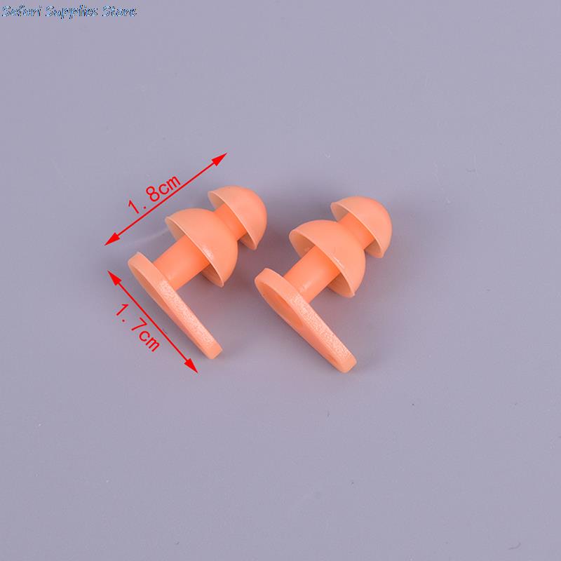 Protetor de ouvido anti-ruído para adultos e crianças, 2 peças, silicone, à prova d&#39;água, para natação, mergulho