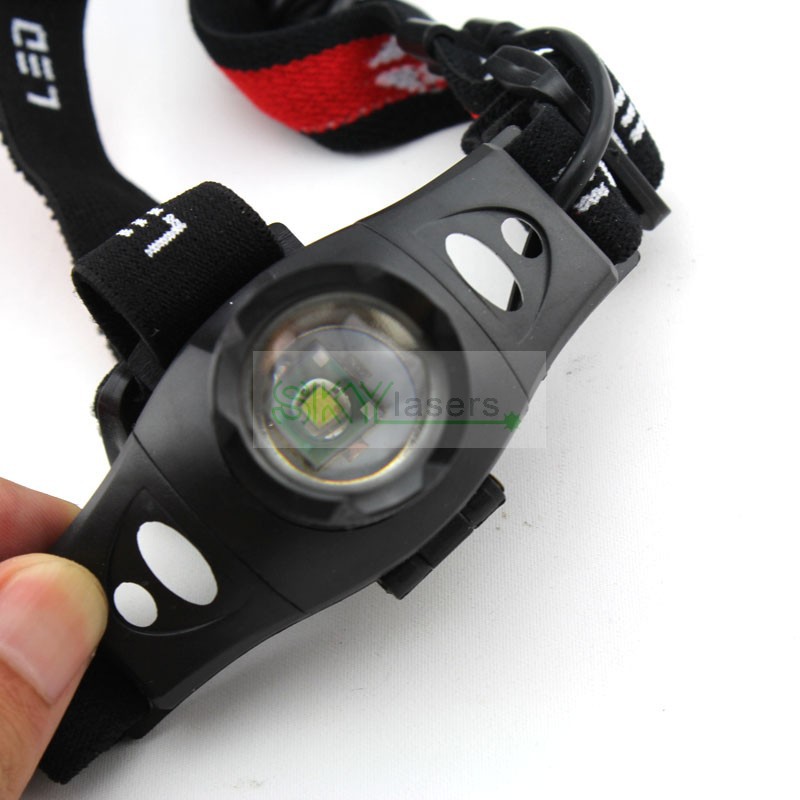 Mini Q5 LED Headlight Headlamp Head Lamp Light Zoomable Zoom in out For AAA or 18650
