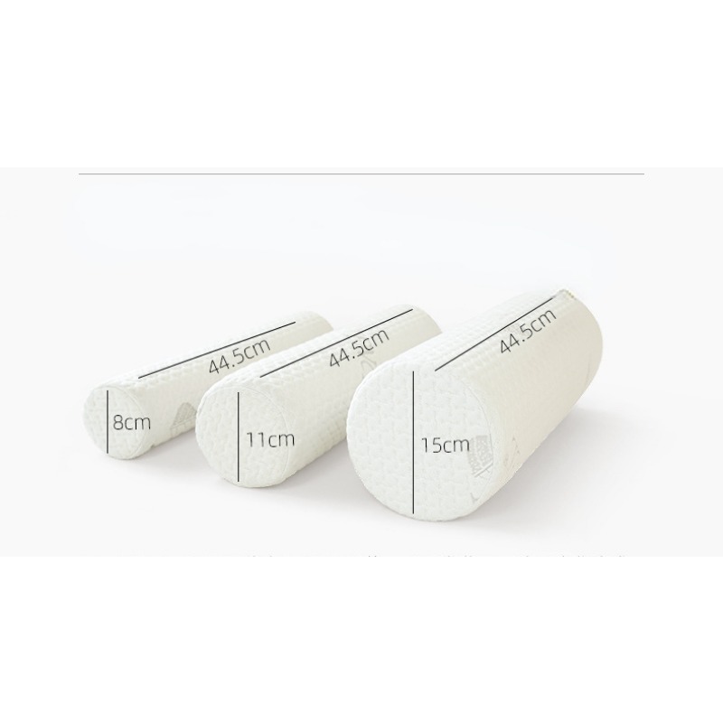 Cervical Neck Roll Memory Foam Pillow Bolster Pillow for Bed Support Round Pillows for Bed, Legs, Back and Yoga