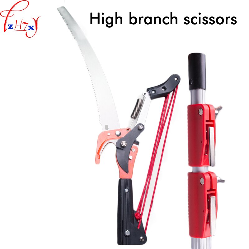 Garden height telescopic rod scissors handheld garden pruning shears tools pruning scissors tree saw