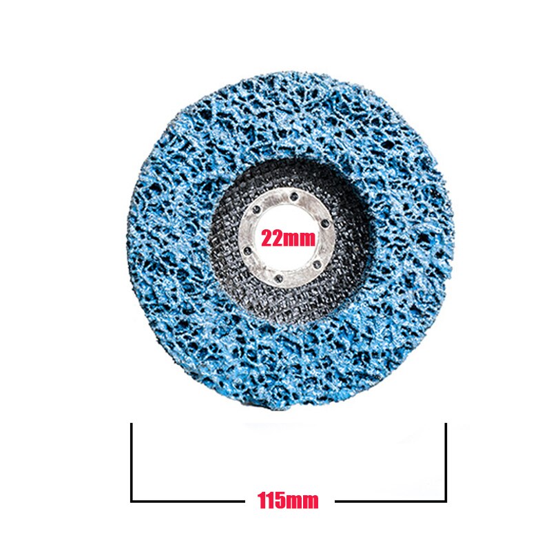 Sanding Wheel Stainless Steel Polishing Wheel Paint Rust Removal Grinding Disc For Angle Grinder Accessories 16/22mm Inner Hole: Blue 22x115mm