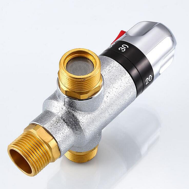 Bathroom wash basin temperature control valve, Brass thermostatic valve temperature mixing valve, Kitchen/Toilet filling valve