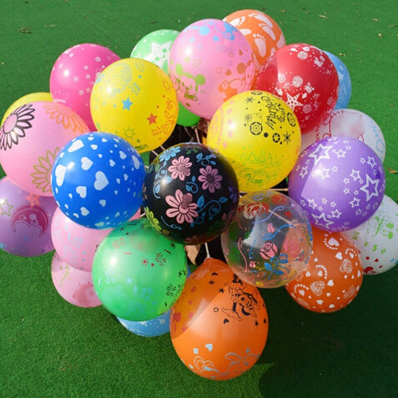Toyzhijia 10 stuks latex bedrukte ballonnen feest bruiloft verjaardag kinderspeelgoed 12 inch