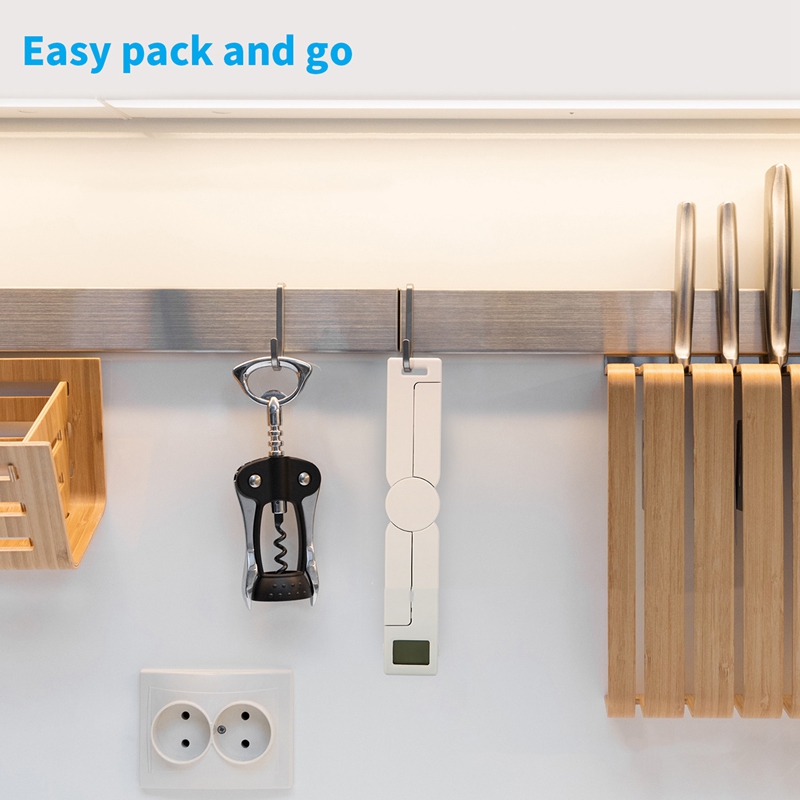 Mini Folding Digital Food Scale Portable Home Food Weighing Coffee Scale Digital LED Display Kitchen Accessories