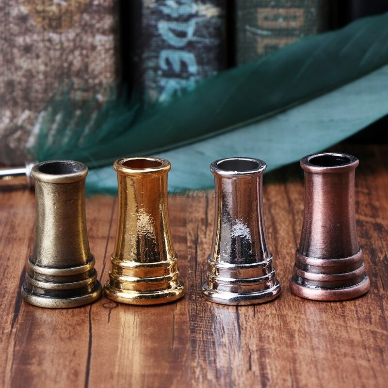 Vintage Feather Quill Dip Pen Holder Metal Fountain Pens Stand Office School Supplies Stationery Student