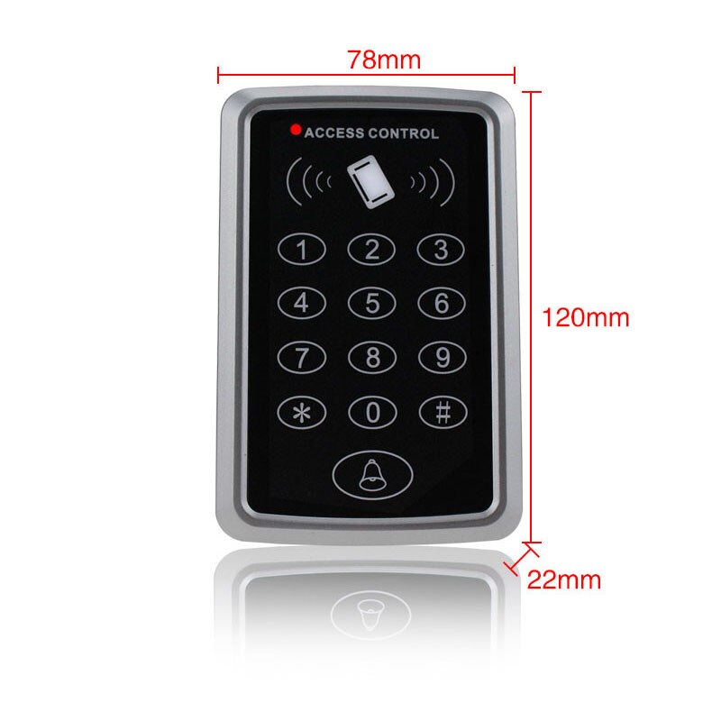 RFID Proximity Access Control With digital Keypad support1000 Users+ 10 Key Fobs For RFID Door Access Control System