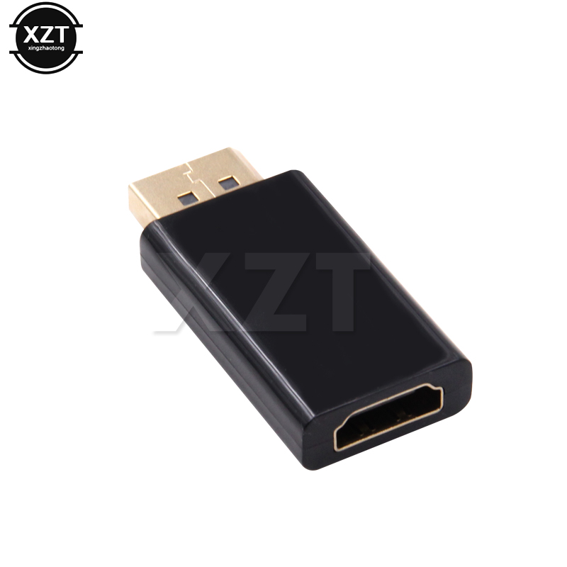 Displayport para hdmi-adaptador macho dp para fêmea hdmi-compatível cabo conversor de áudio de vídeo para hd tv pc projetor