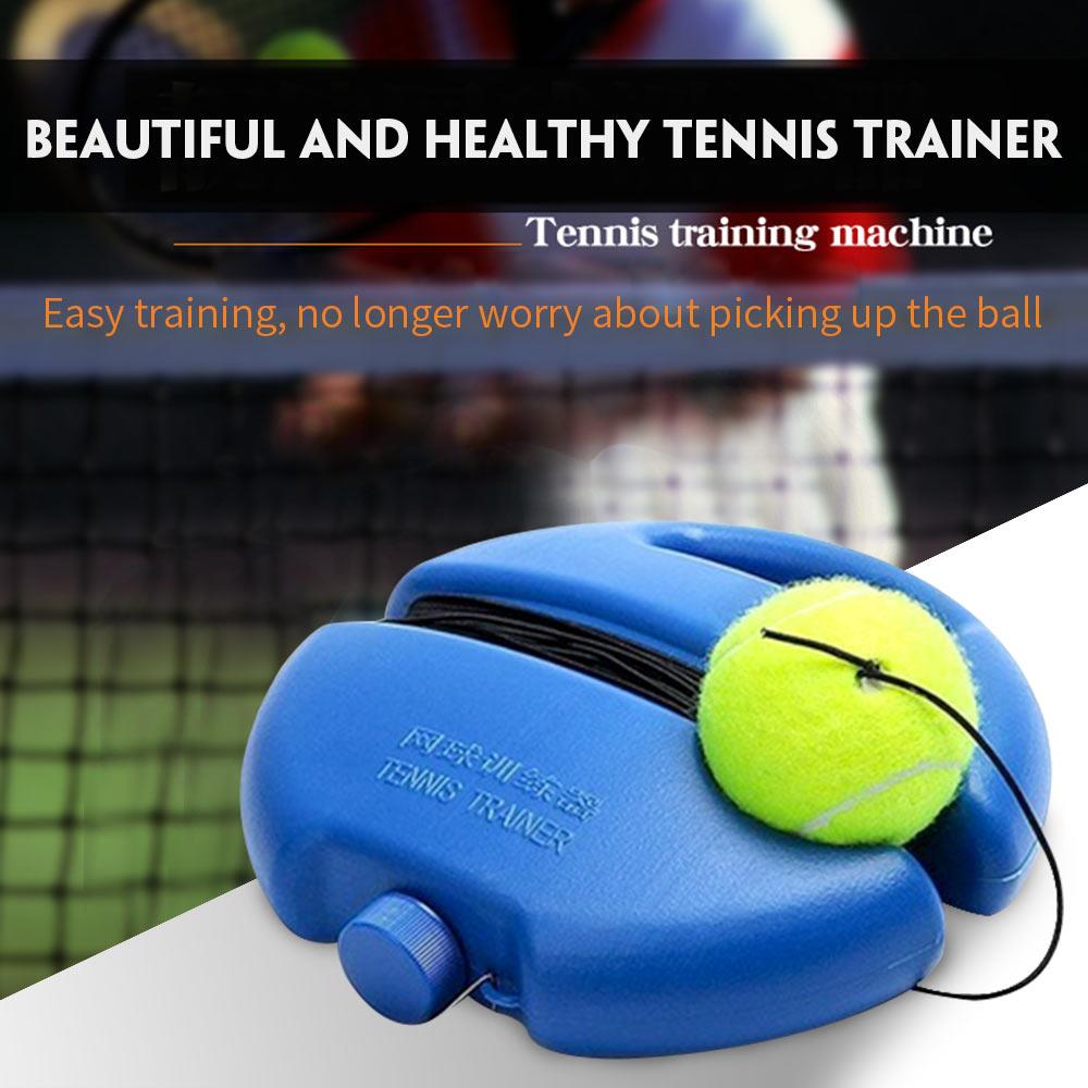 Atletiek Beweging Tennis Praktijk Trainer Tennis Singles Linker Sport Pe Geel 2 Patroon Thuis Sparring Apparaat