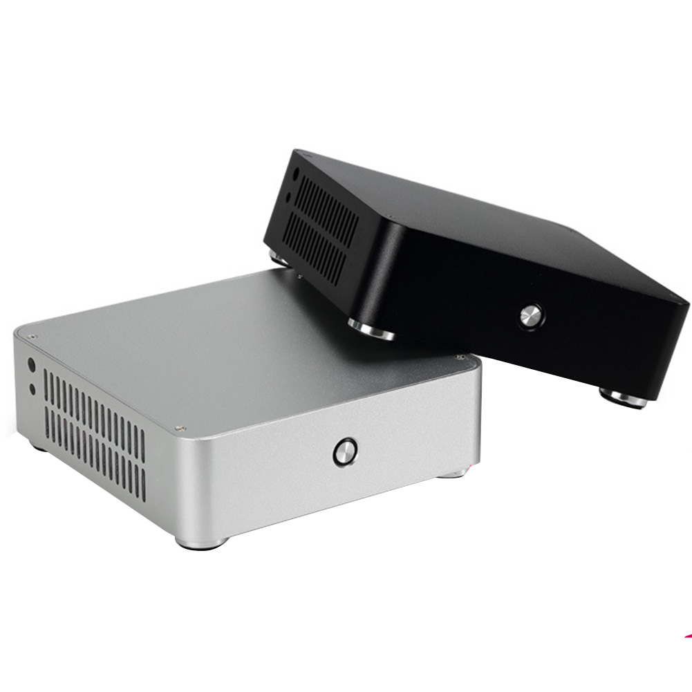 E-H60 Horizontale Computer Case Praktische Audio Mini Itx Zonder Voeding Thuis Aluminium Duurzaam Htpc Chassis Slanke