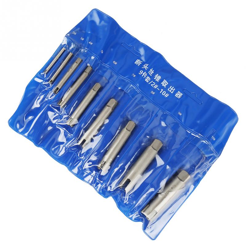 Stripped Schroef Tap Tap Extractor Set Staal Gebroken Hoofd Kranen Remover Stripped Schroef Tap Extractor Set reparatie Handgereedschap: Nine Set