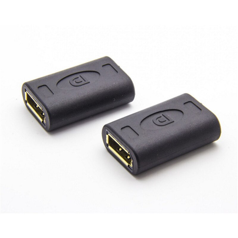 1Pc Dp Naar Dp Displayport Female Naar Vrouwelijke Adapter Connector Koppeling Extender Tool Vergulde Dp Adapter