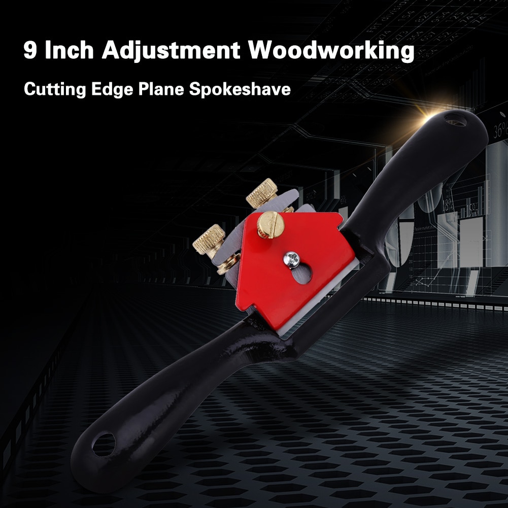 9 Inch Adjustable Hand Planer Plane Deburring Cutting Edge Planer Screw Spoke Shave Hand Tool Manual Woodworking Tools