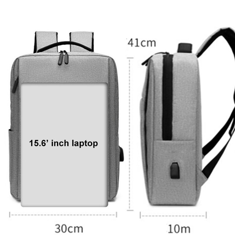 15,6 zoll Laptop Männer Rucksack Nylon Reise Männlichen Laptop Rucksack Usb Lade Computer Schule Rucksäcke Wasserdichte Tasche für Männer