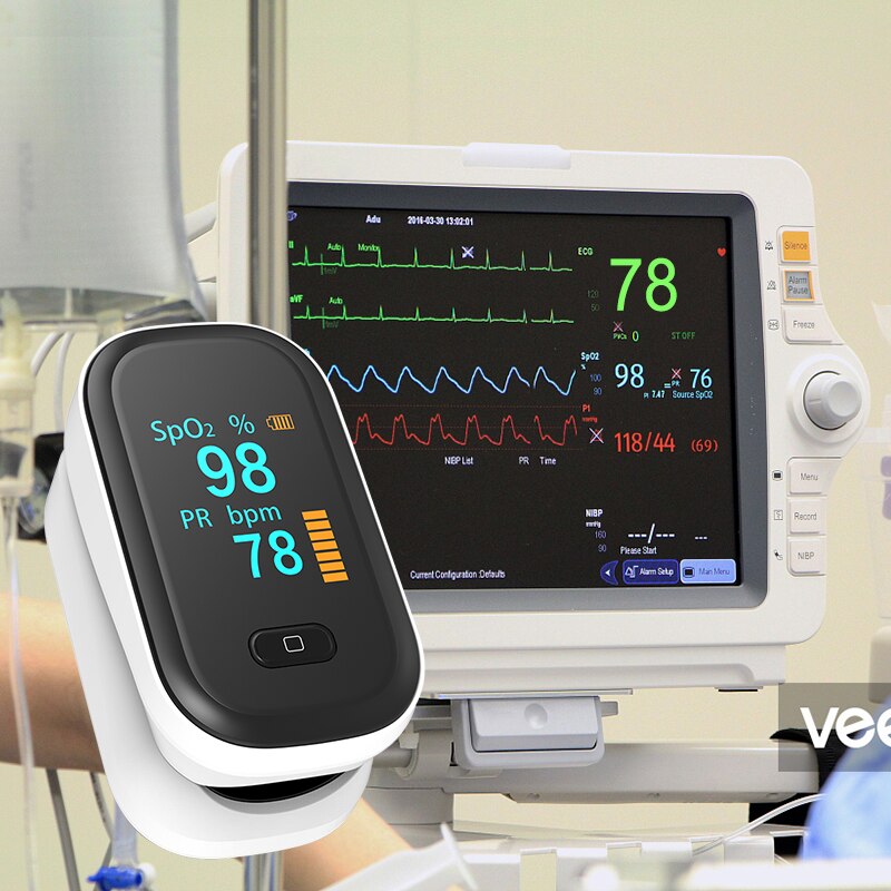 Oxímetro de pulso OLED SpO2 PR oxímetro de saturación de oxígeno en sangre, monitores para el cuidado de la salud, medidor de ritmo cardíaco