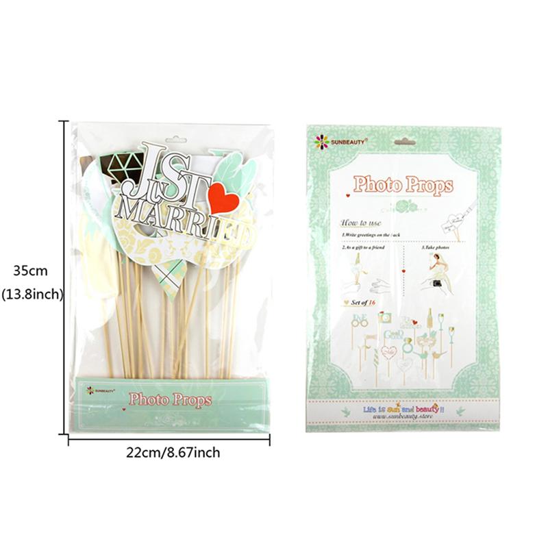 16 Uds foto accesorios boda accesorios foto accesorios para fiestas para boda pareja compromiso