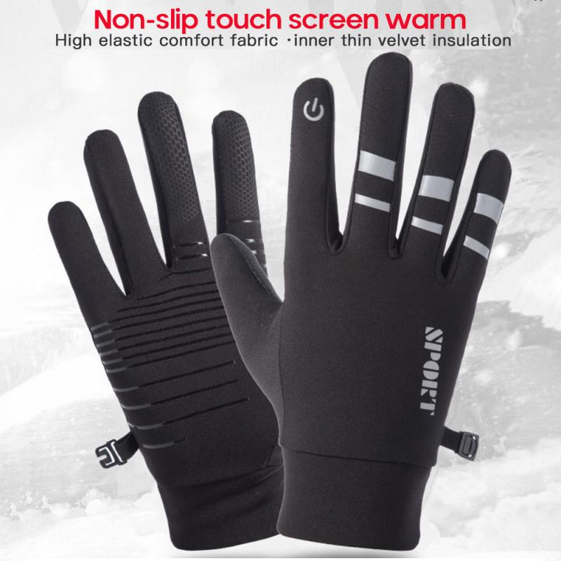 Winter Thermische Handschoenen Unisex Touchscreen Waterdicht Anti-Slip Handschoenen Voor Outdoor Fietsen Wandelen Ski Camping Volledige Vinger