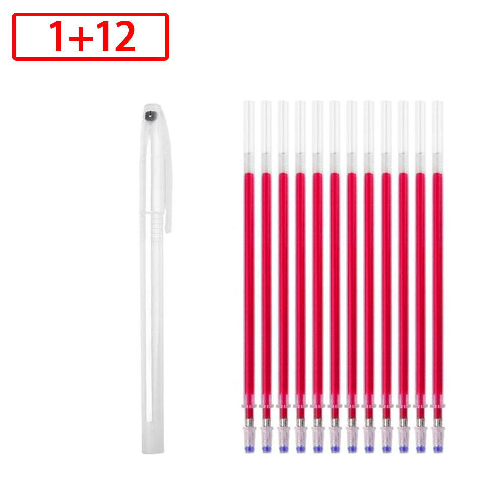 Stylo marqueur pour tissu disparaît à haute température, recharge effaçable pour tissu Patchwork, en cuir PU, outils de couture, 4/12/20 pièces: Chocolat