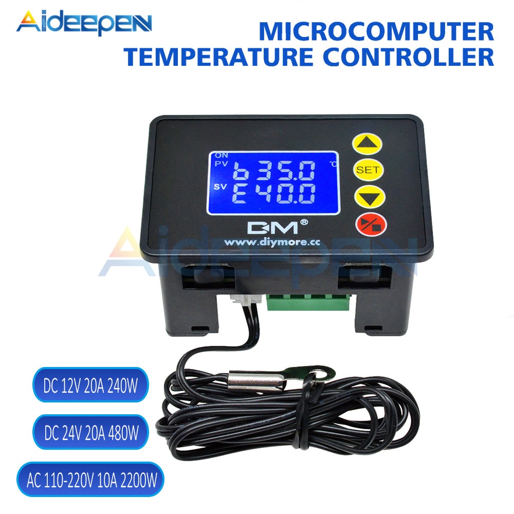 110/220/12/24V Digital Temperature Controller Micr... – Grandado